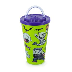 Colombia Marketplace Vaso pitillo 16 oz tapa fantasma