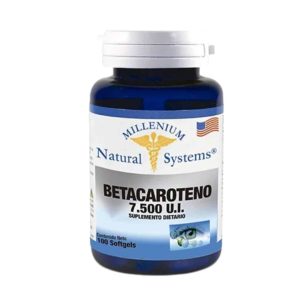 Betacaroteno 7500 UI x 100 Softgel Natural Systems