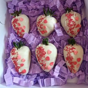 Caja con Fresas Achocolatadas