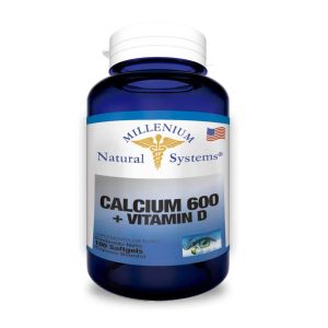 Calcium 600 + DS x 100 Softgel Natural Systems