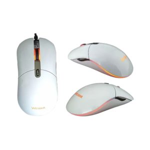 Mouse Gamer Wesdar X5 USB 6 Botones Blanco Brillante