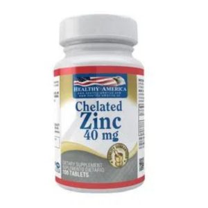 Chelated Zinc 40 mg Healthy America