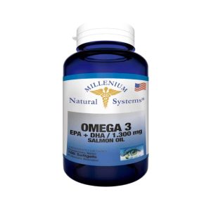 Omega 3 EPA + DHA 1.300 Mg (salmon oil) 100 Softgels Natural Systems