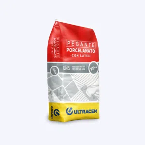 Pegante Ultracem Gris, Ideal Para Pisos Y Paredes, Alta Adherencia Y Durabilidad