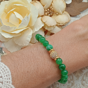 Pulsera Naturaleza en Jade 6mm Piedra Natural