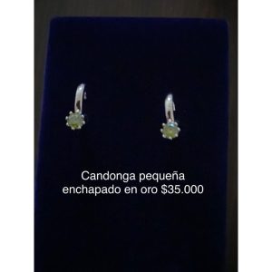 Candongas Pequeñas Enchapadas en Oro