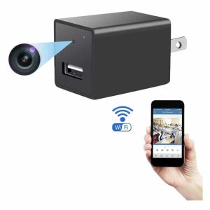 Cargador Usb Con Cámara Espía Wifi Video Graba Con Audio