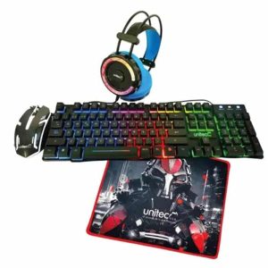 Combo Unitec km18 Gamer 4 en 1