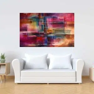Cuadro Decorativo Abstracto Límites De La Ciudad