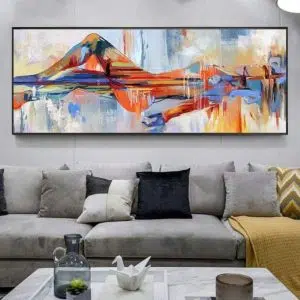 Cuadro Decorativo Abstracto Mujer En El Agua