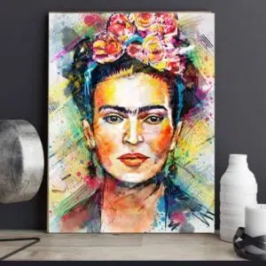 Cuadro Decorativo De Arte Colores Frida Kahlo