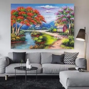 Cuadro Decorativo Paisaje Pintura