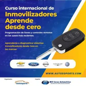 Curso Internacional Inmovilizadores Aprende desde cero