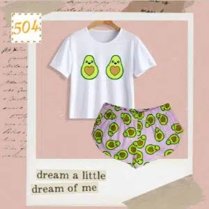 Colombia Marketplace Pijama short aguacate enamorado para dama