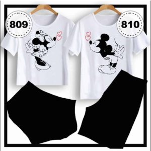 Pijama Para Parejas Novios Amigos Hermanos Minnie y Mickey