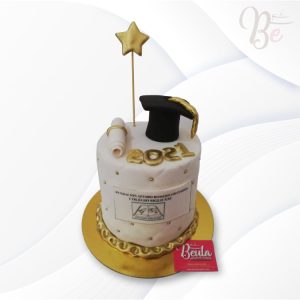 Torta grado birrete hombre