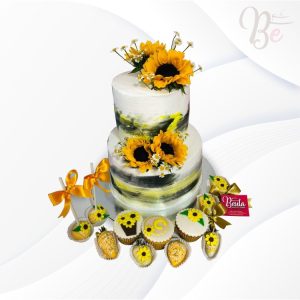Torta matrimonio girasoles