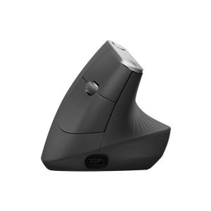 Mouse Mx Vertical Logitech 57 Bluetooth - Wireless Receptor USB Ergonómico Negro