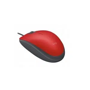 Mouse Alambrico M110 Silent Logitech Optico Rojo