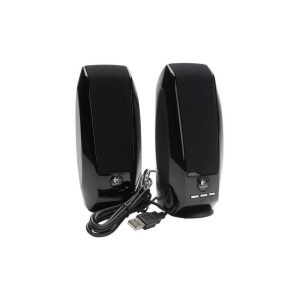 PARLANTE S150 2.0 Logitech Potencia 2.2W USB Compatible PC-Cell-Tablet Sonido Estéreo Nítido Garantía 1Año-NEGRO
