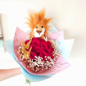 Bouquet con peluche
