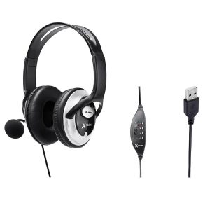 HF-868U DIADEMA QSB/MICROF USB NEGRA