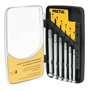 JUEGO CON DESARMADORES METÁLICOS DE PRECISIÓN , 6PZAS, PRETUL