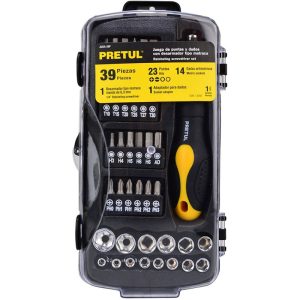 Kit de Puntas y Dados Con Destornillador Tipo Matraca PRETUL
