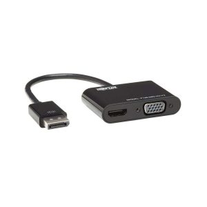 Adaptador Convertidor Todo en Uno DisplayPort a VGA/HDMI, DP ver 1.2, 4K 30 Hz HDMI
