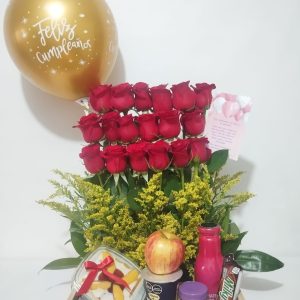Desayuno Sorpresa "Huacal de Rosas"