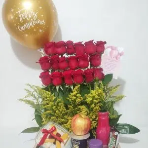 Desayuno Sorpresa "Huacal de Rosas"