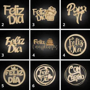 Toppers Decorativos en MDF