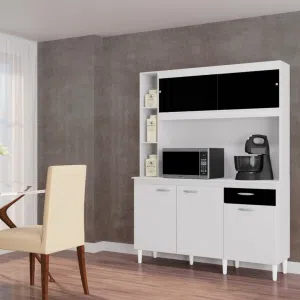 Colombia Marketplace Alacena Duda 140 Cm Blanca Negro