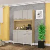 Colombia Marketplace Alacena Cassia 8 Puertas Color Damasco Offwhite
