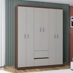 Colombia Marketplace Closet armario lisboa 6 puertas chocolate offwhite