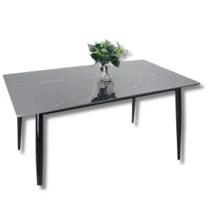 Colombia Marketplace Comedor Vitral Tipo Mármol Negro Set 4 Silla Azul Pu 2
