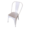 Colombia Marketplace Silla tolix metálica blanca hogar restaurante