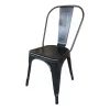 Colombia Marketplace Silla Tolix Metálica Negro Hogar Restaurante
