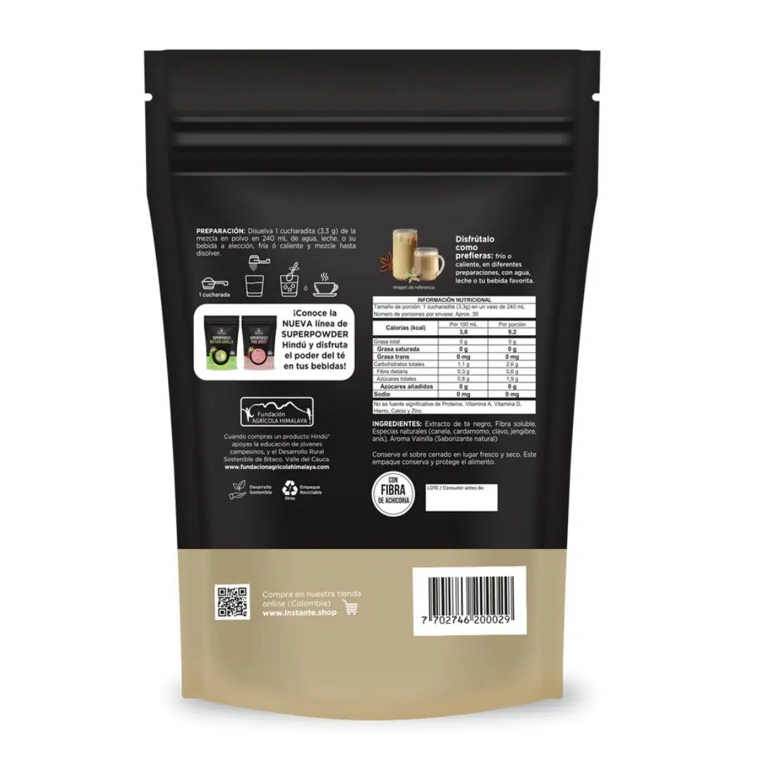 Colombia Marketplace Superpowder Chai Vanilla Agrícola Himalaya 01