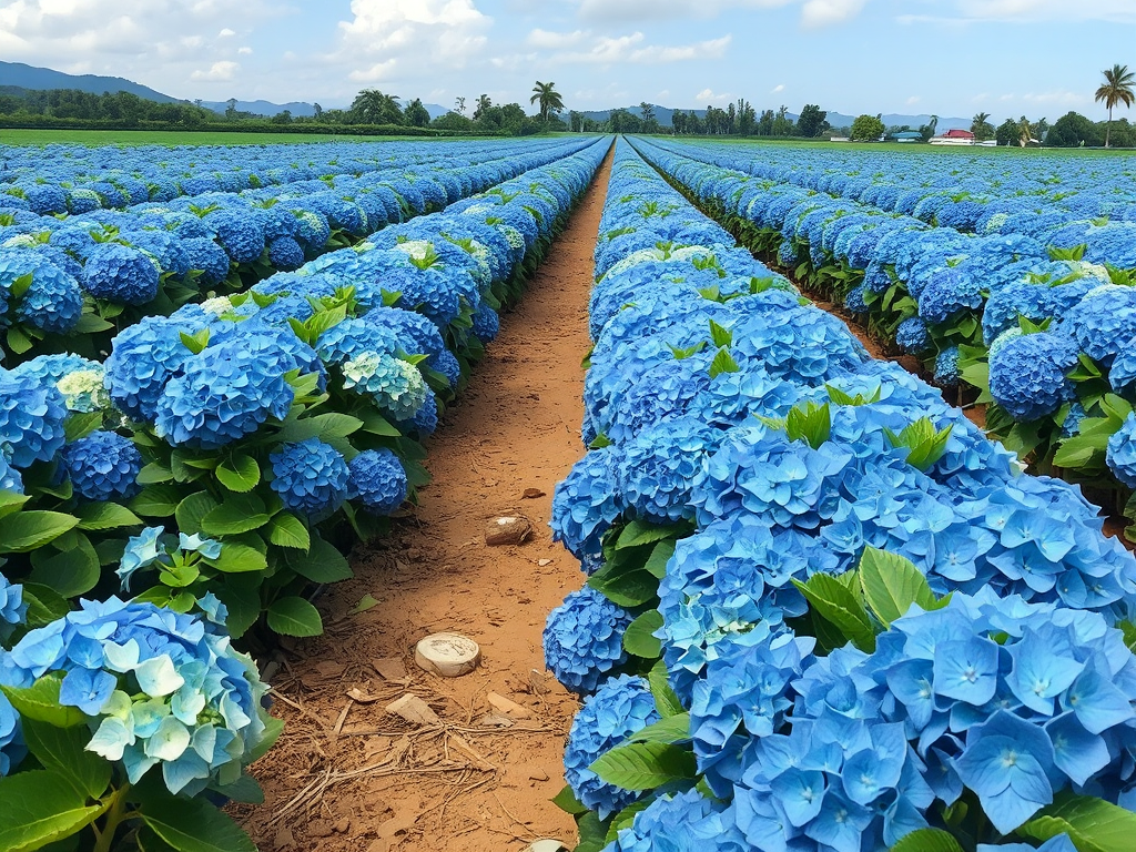 Colombia Marketplace San francisco gardens hydrangeas