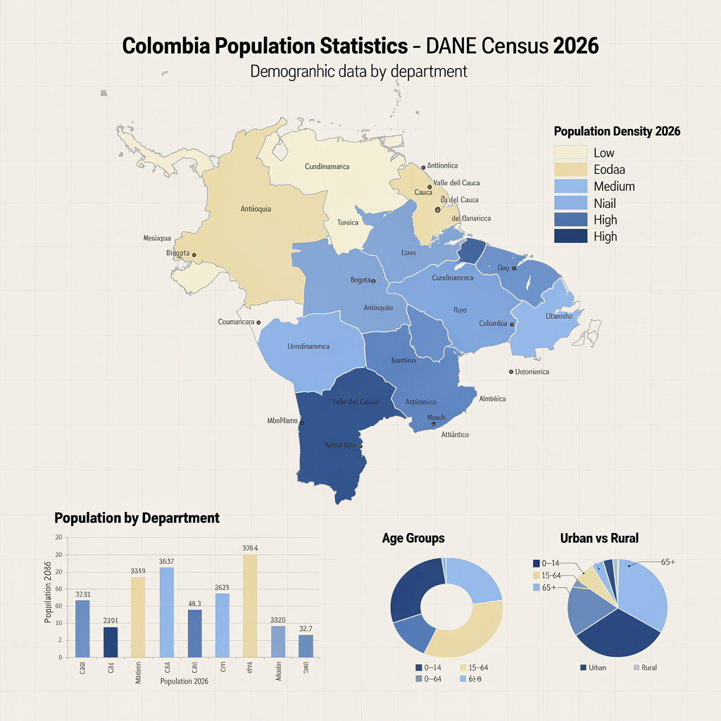 Cuántos Habitantes Tiene Colombia Dane 2026