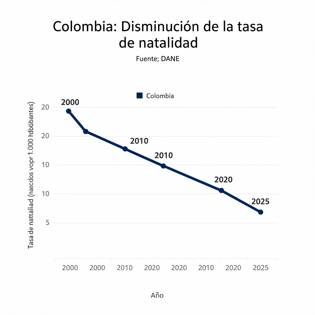Nacimientos Colombia caída