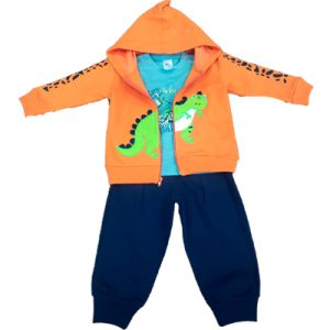CONJUNTO DINO NARANJA NIÑO